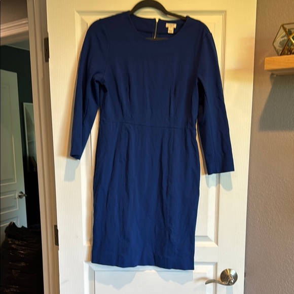 J. Crew Dresses & Skirts - J. Crew Elegant Royal Blue Long Sleeve Dress